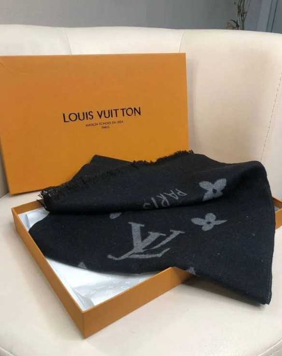 Шарф Louis Vuitton Monogram  НОВИЙ кашеміровий шарф 32/180см