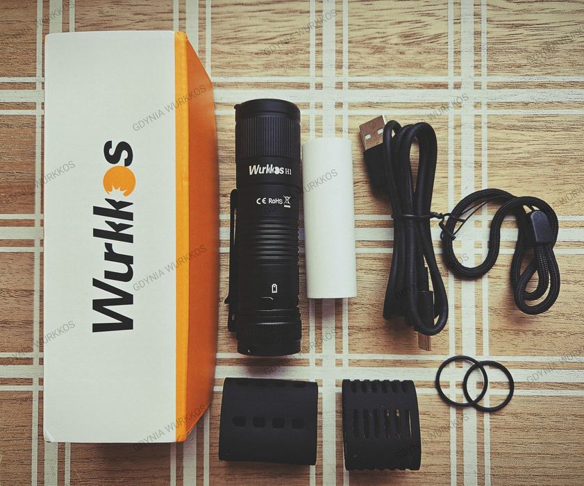 Wurkkos H1 power bank + akumulator 21700