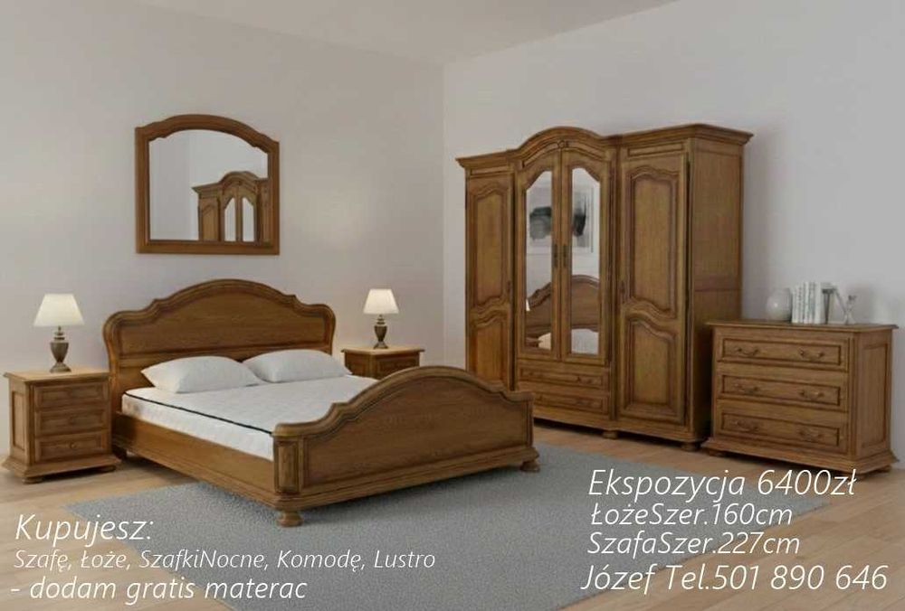 Meble do sypialni - Dębowe - Stylowe - Dowieziemy
