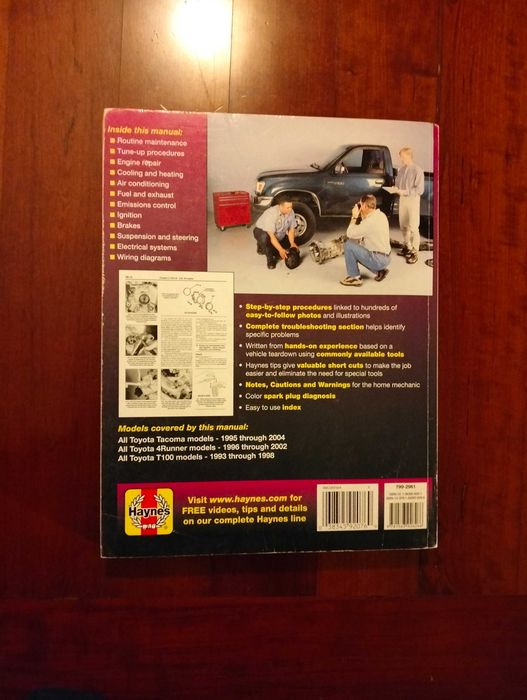Haynes - Toyota Tacoma, 4 runner e T100 (4 cil.. e V6 incluídos)
