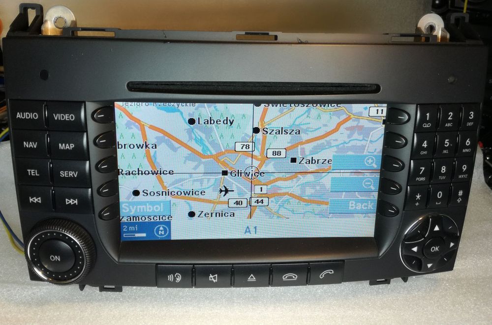 MERCEDES W169, W245 PL MENU! Vito Radio Nawigacja Bluetooth - opcja