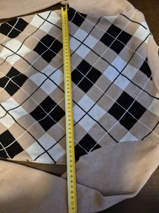 Sweter sweterek w kratę