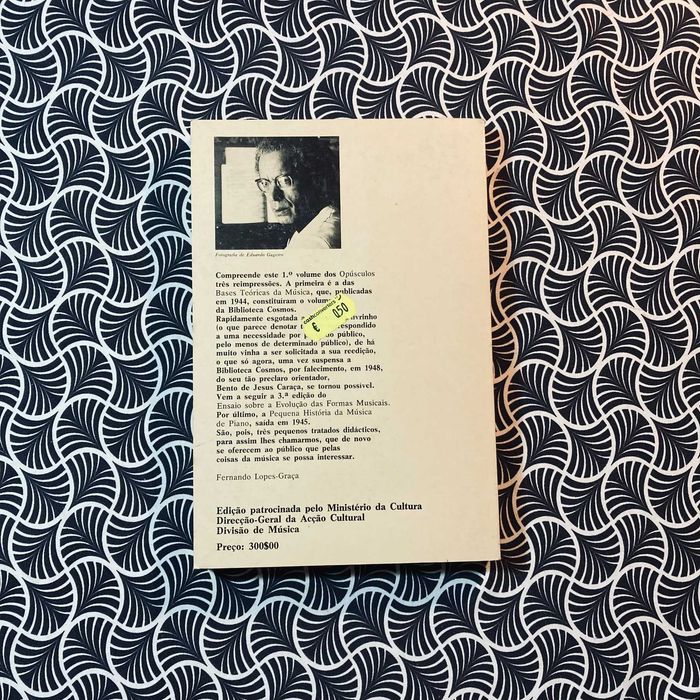 Obras Literárias: Opúsculos (1) (1ª ed.) - Fernando Lopes-Graça