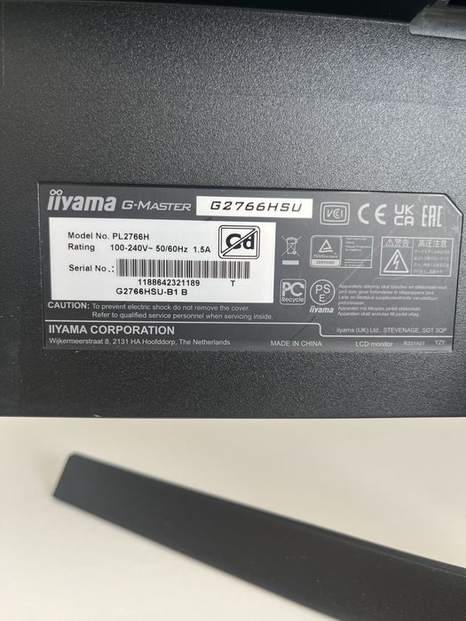 monitor iiyama g-master g2766hsu