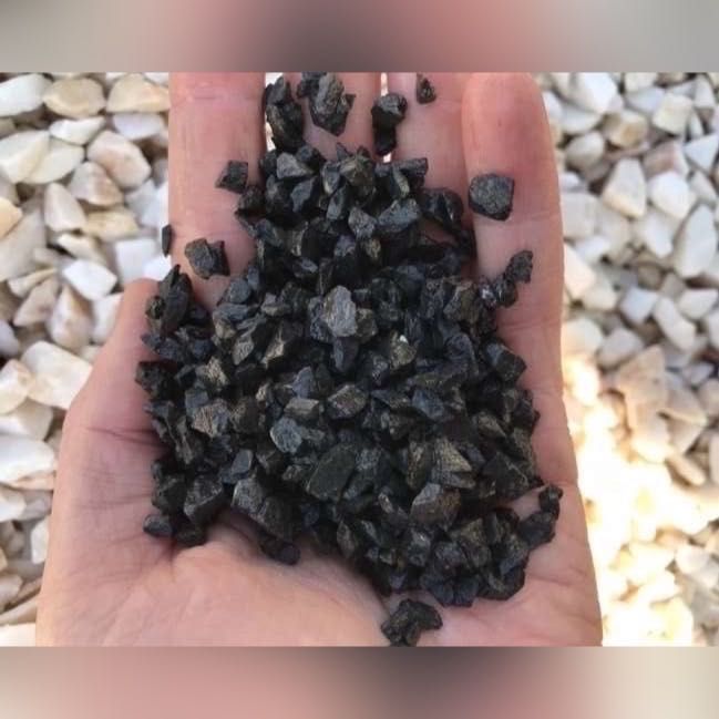 CZARNA ZASYPKA do Kostki Bazaltowa Bazalt Kamień Grys 2-5 mm Akwarium