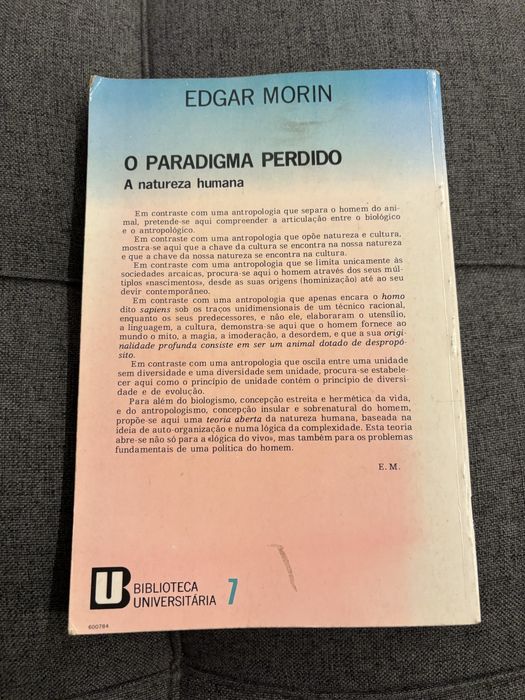 O Paradigma Perdido: a natureza humana