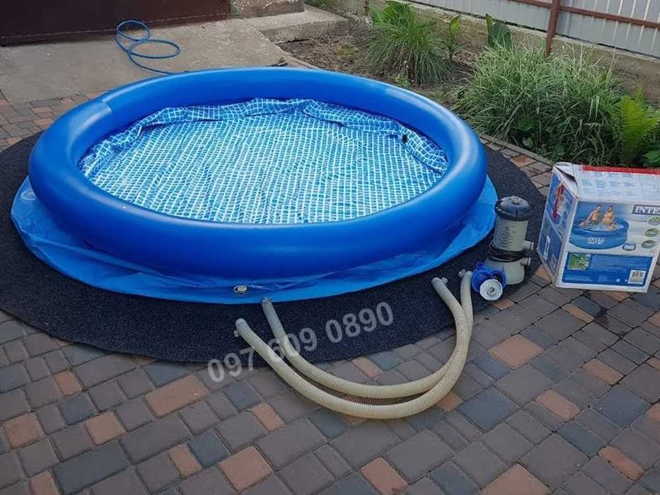 Басейн дитячий Intex Easy Set Pool 244x76см Бассейн Фабричний Оригінал
