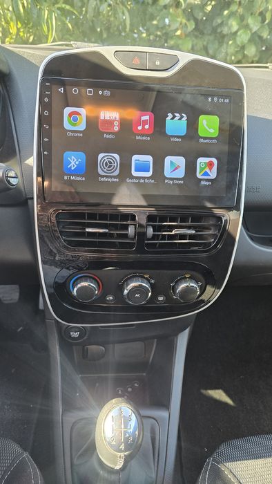 Rádio Android 14 com GPS Renault Clio 4 (Novo)