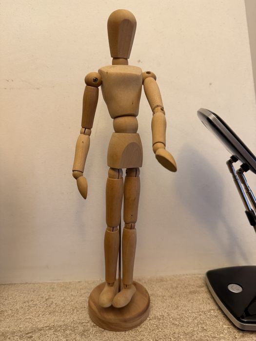2 Manequins de Madeira Articulados para Desenho