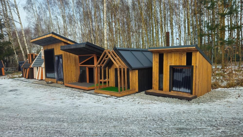 Nowoczesna buda dla psa XXL ocieplona