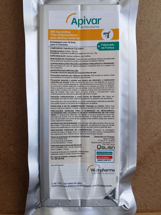 Apivar tratamento varroa
