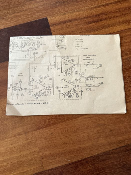 Schemat… Samochodowego Odbiornika Radiowego Wiraż 5 RSP-604