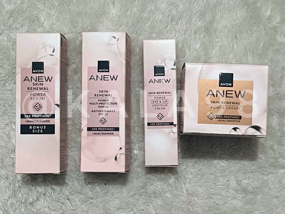 Avon Anew Protinol Skin Renewal zestaw 4 kosmetyków