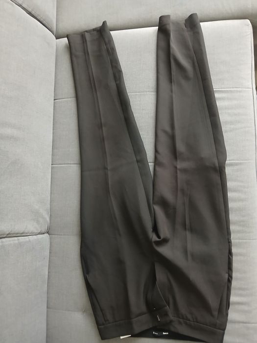 Eleganckie czarne spodnie w kant S