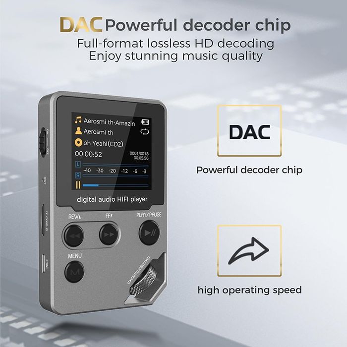 Hi-Fi аудиоплеер с Bluetoot. Карта памяти в подарок.