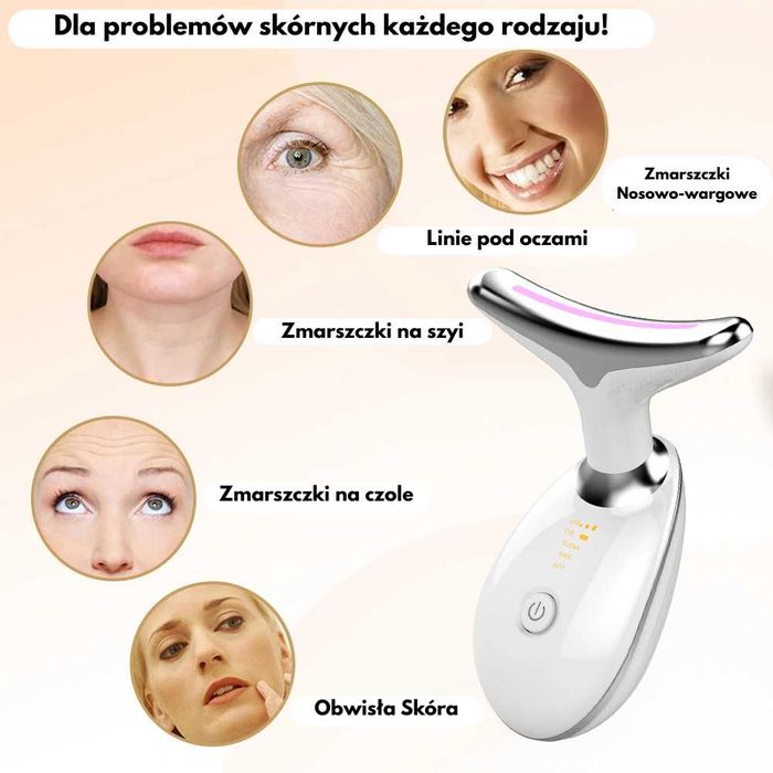 LUMEA Masażer do Twarzy Przeciw trądzikowi Gładka cera Naświetlanie