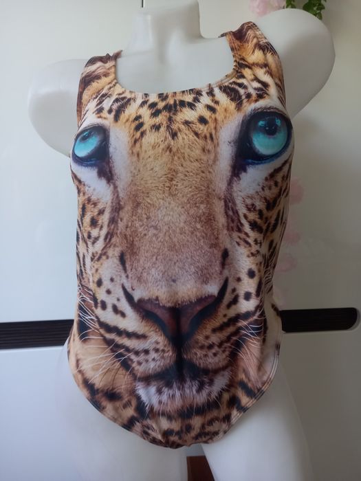 Strój kąpielowy tygrys pantera XXL Forever 21 Centkiewicz roz 44 - 46