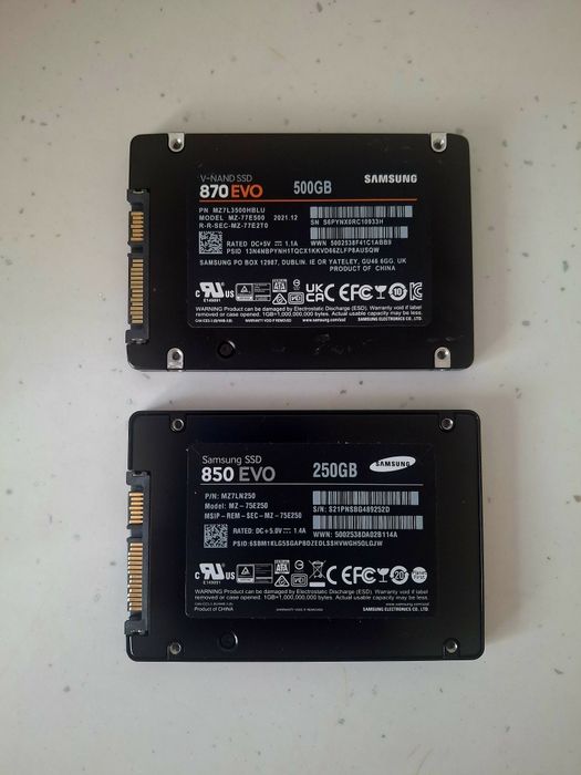 Накопичувач SSD 250GB Samsung 870 EVO 2.5" SATAIII MLC
