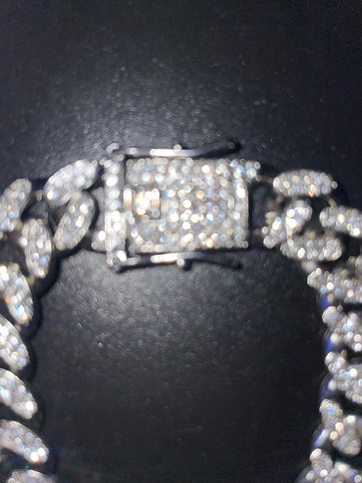 Чоловічий браслет “Cuban link” (айсі стиль)