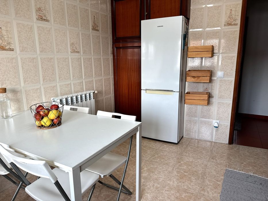 Mesa Cozinha Branca 1,25x75 - estrutura de ferro