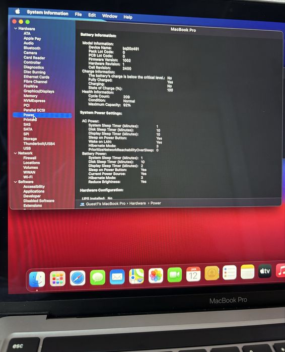 MacBook Pro 13 2021 M1 8gb/256gb