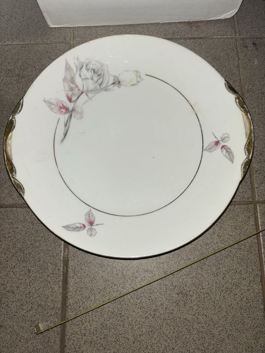 Prato de bolo porcelana candal