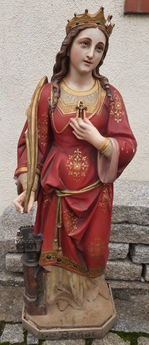 Rzeźba figura Św Barbara XIX wiek