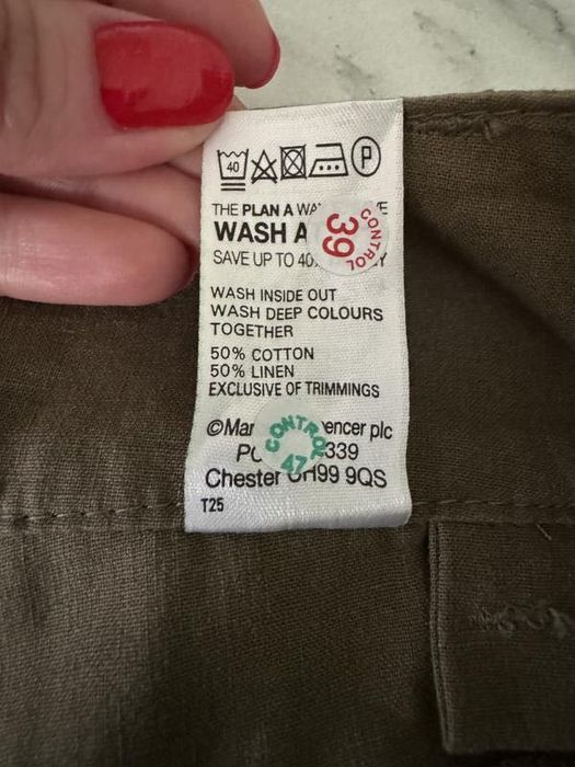 Нові лляні брюки для вагітних M&S