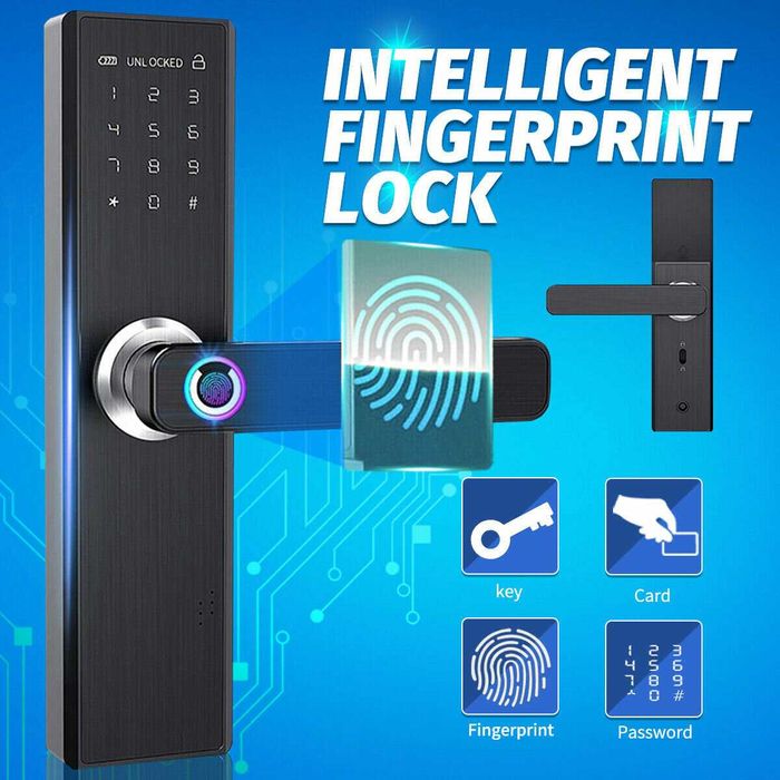 Fechadura Inteligente Impressão Digital * APP Tuya Smart Life * NOVO