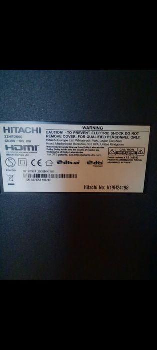 Sperzedam telewizja Hitachi 32