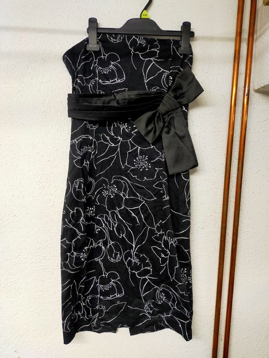 Sukienka czarna bez ramiączek S/M