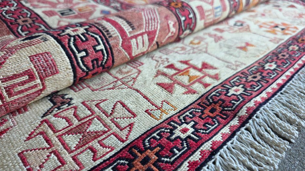 Kilim,sumak.Jedwab naturalny 195/120