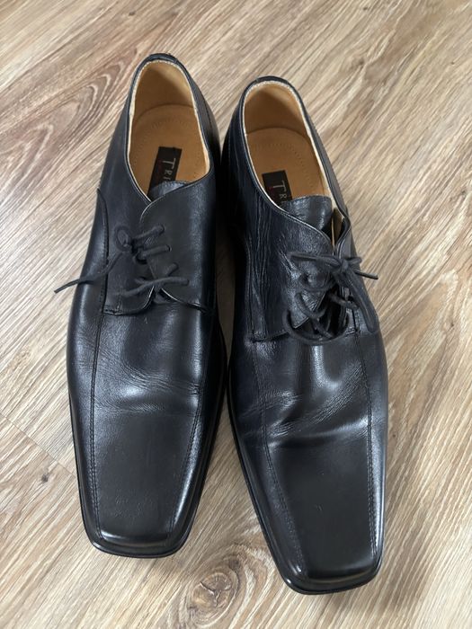 Czarne buty skorzane 45