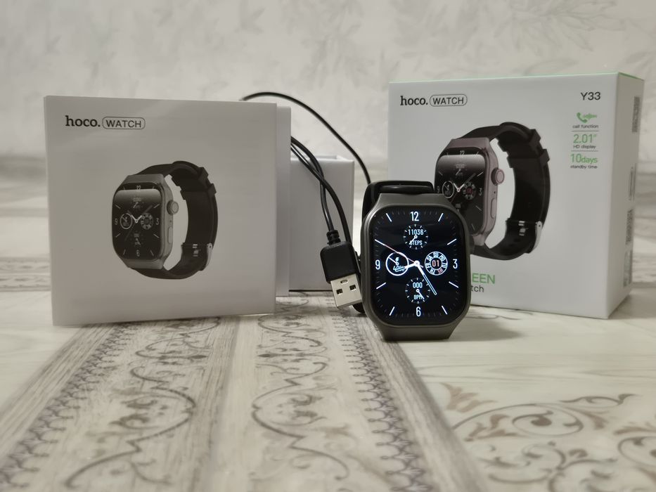 Смарт-годинник Hoco Y33 Smart Watch (Голосовий виклик / HD екран)