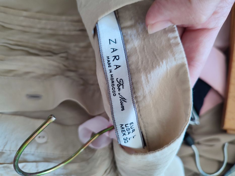 Шовкова блузка зараз zara для вагітних справжній шовк, натуральний