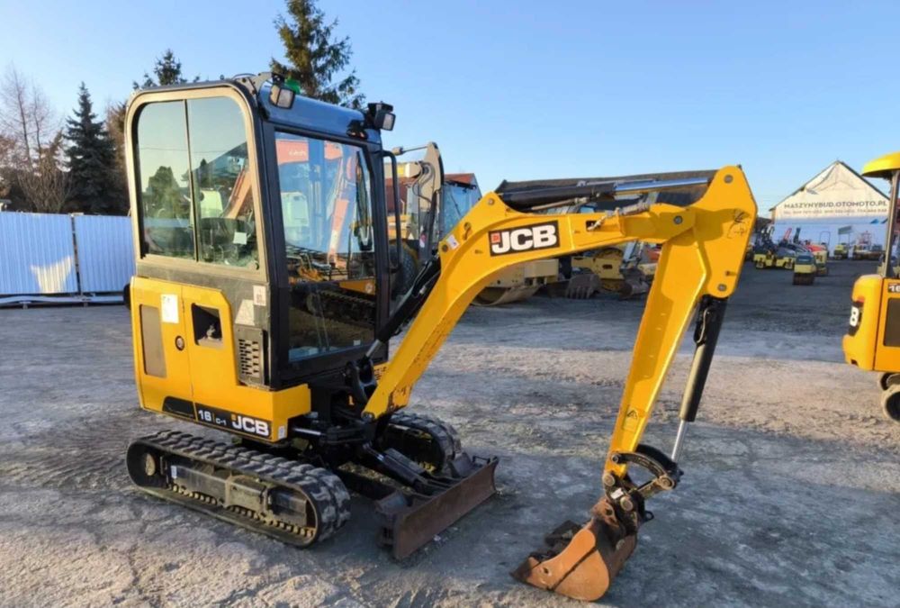 Wynajem minikoparki JCB 1,6t – do ogrodu, wykopów, Wyburzeń