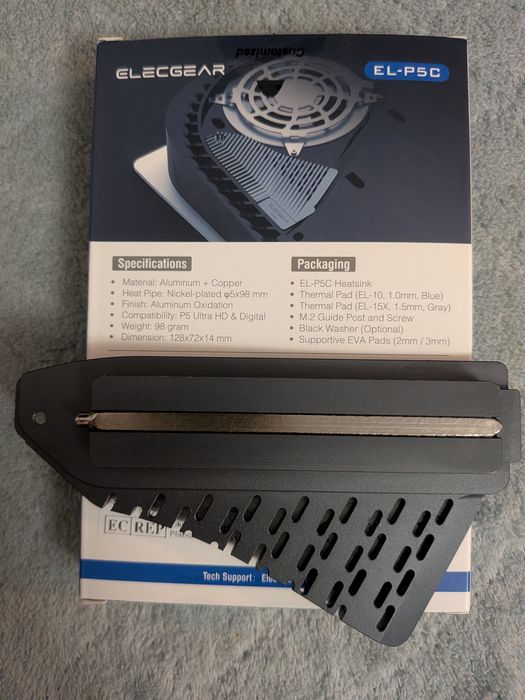 SSD для PS5 1Tb A-Data XPG GAMMIX S70 BLADE  +радіатор GLECGEAR EL-P5C