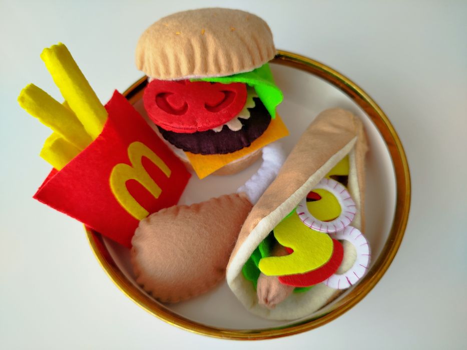 Zestaw fast food z filcu