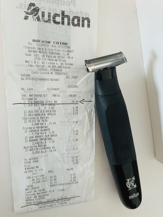 Máquina Gillette com Garantia