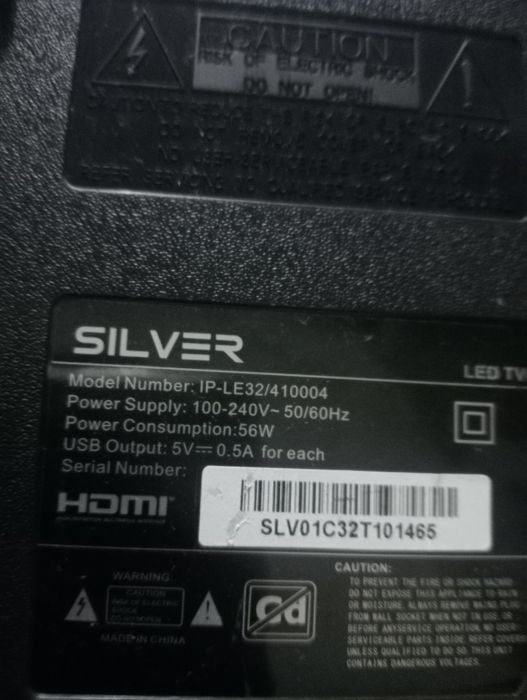 TV silver para peças