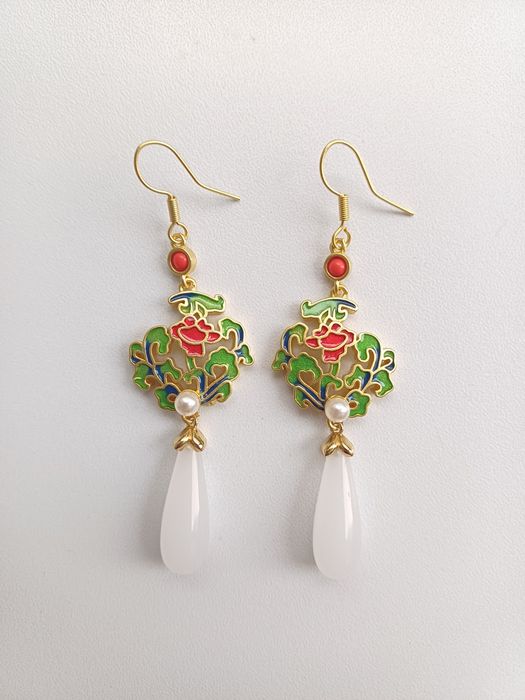 Brincos de imitação de estilo clássico chinês