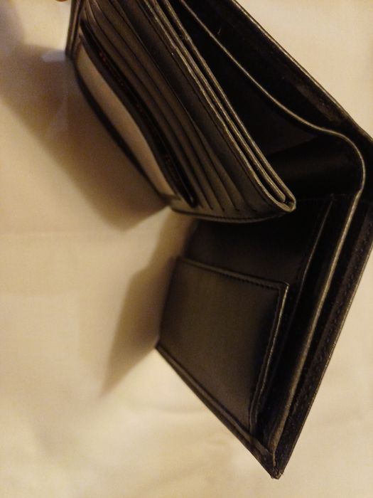 Portfel męski czarny nieużywany eko skórka