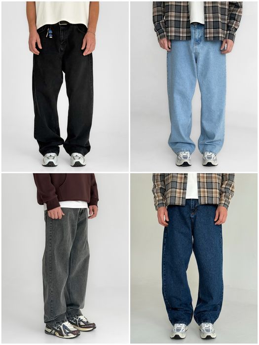 Джинси чоловічі широкі baggy jeans, штани баггі | Джинсы багги мужские широкие Джынсы беги в стиле 90 х реп ск8 Штаны rap pants sk8 y2k | Розмір S