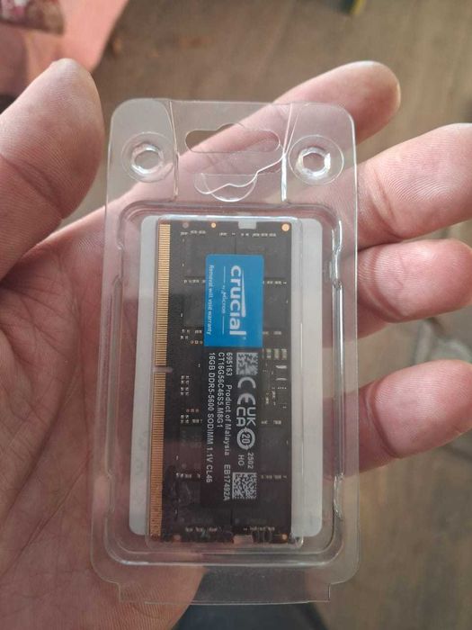 Пам'ять для ноутбуків Crucial 16 GB SO-DIMM DDR5 5600 MHz (CT16G56C46S5)
