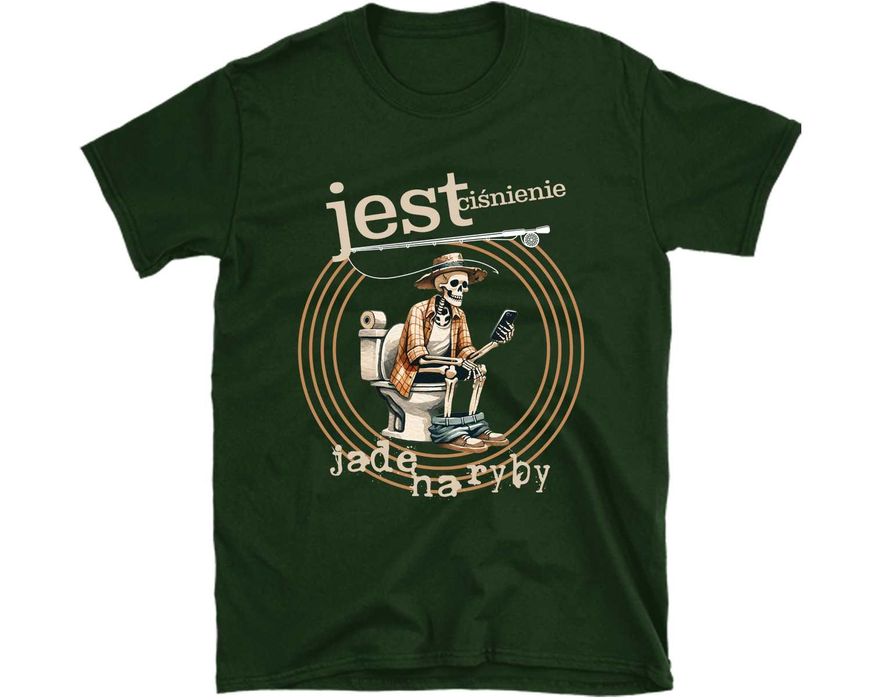 Koszulka wędkarska, Koszulka na ryby, ubranie na ryby, prezent wędkarz