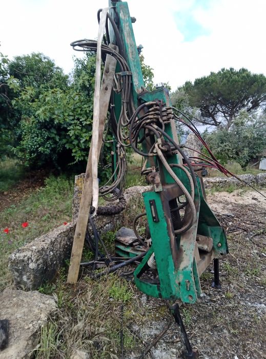 Grua para trator máquina de azeitona