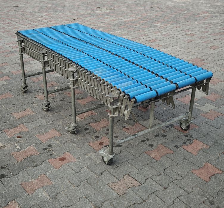 Podajnik rolkowy przenośnik teleskopowy transporter stół rolkowy