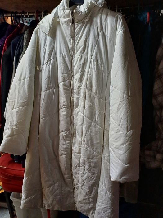 Casaco comprido impermeável