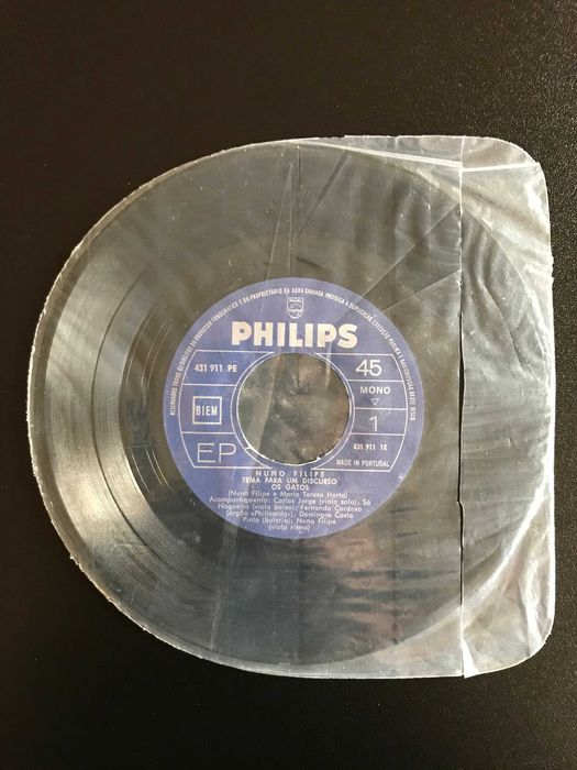 Disco Vinil 7" EP de Nuno Filipe ‎– Tema Para Um Discurso [RARO]