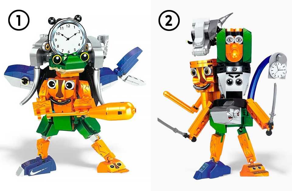 Лего Брейнрот Мега-герой 5в1. 311 деталей. 4 вида. Lego Brainrot